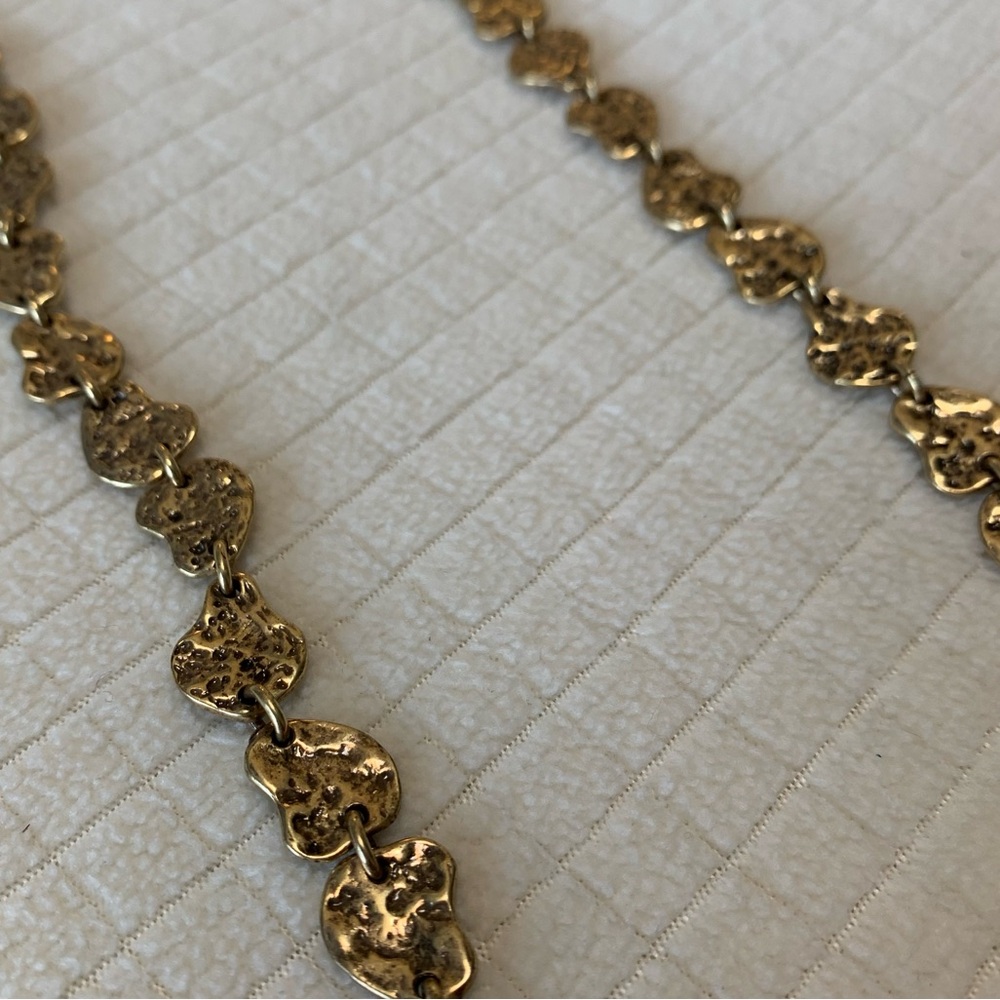 NWT Lucky Brand pebbled goldtone necklace - Picture 7 of 8